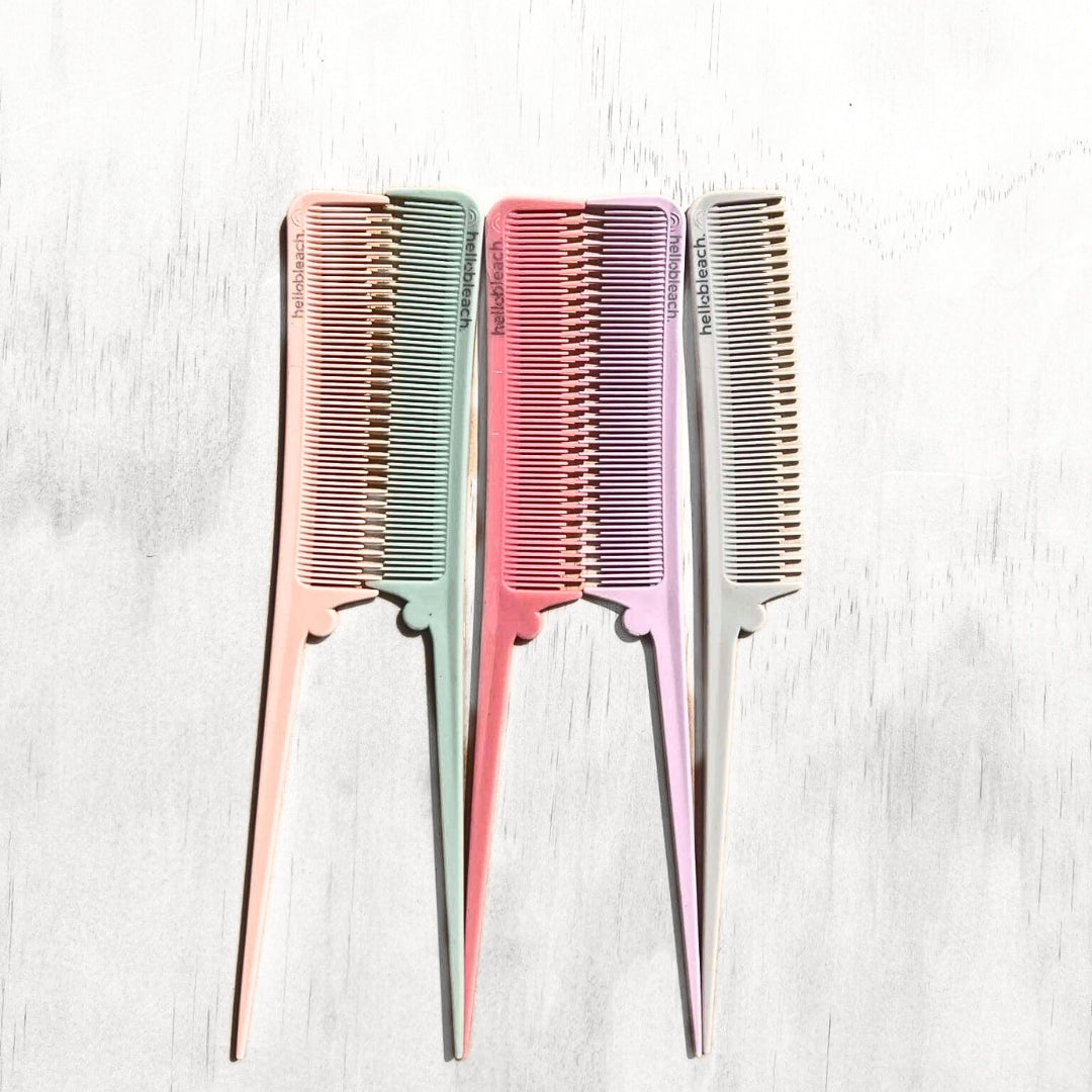 Plastic Tail Comb - Pastel Collection