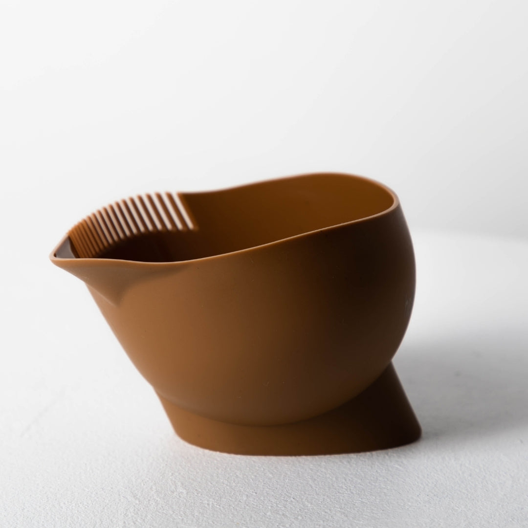 Deep Tint Bowl w Teeth - Clay