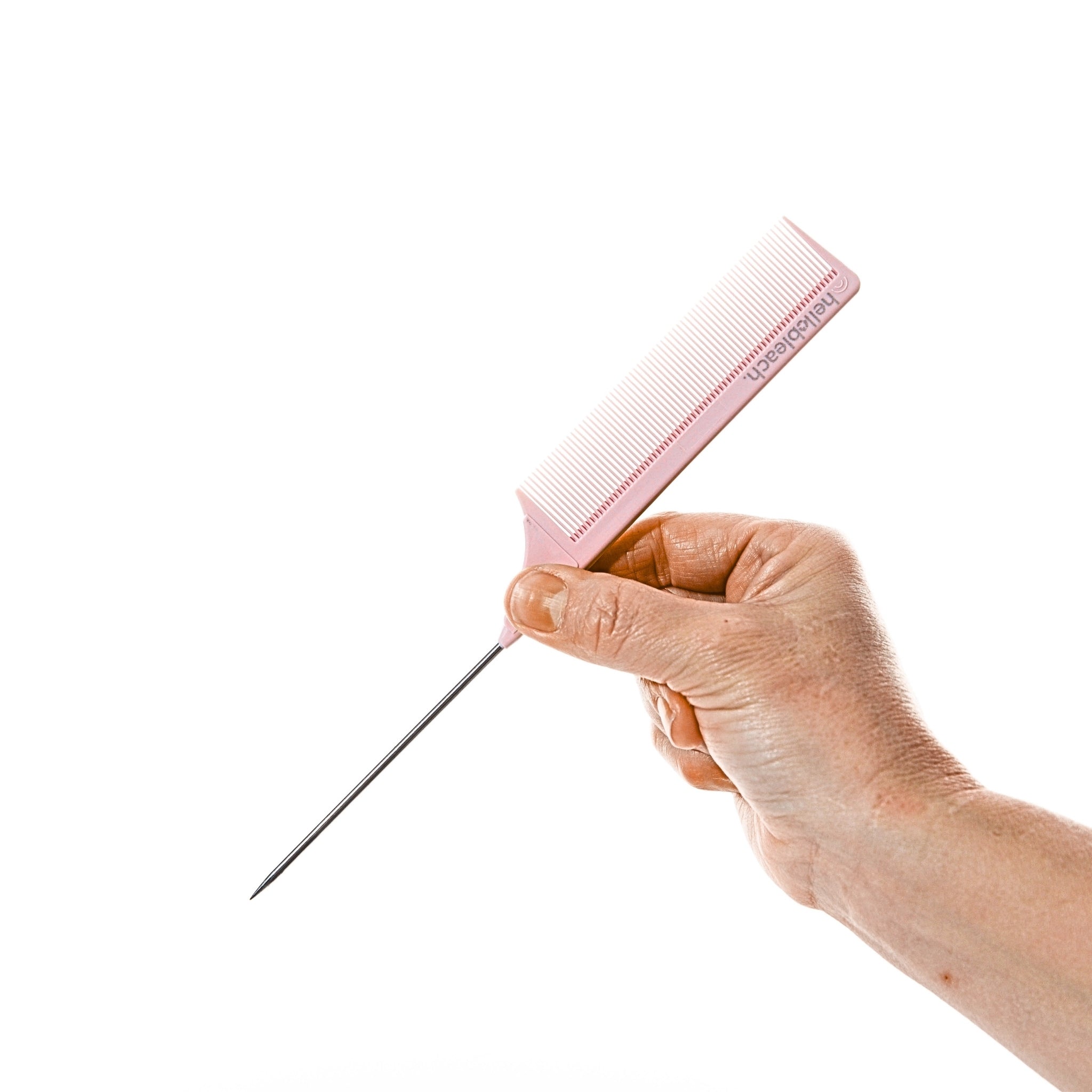 Tail Comb With Stainless Steel Tip - Bby Pink