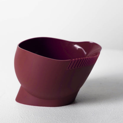 Deep Tint Bowl w Teeth - Burgundy