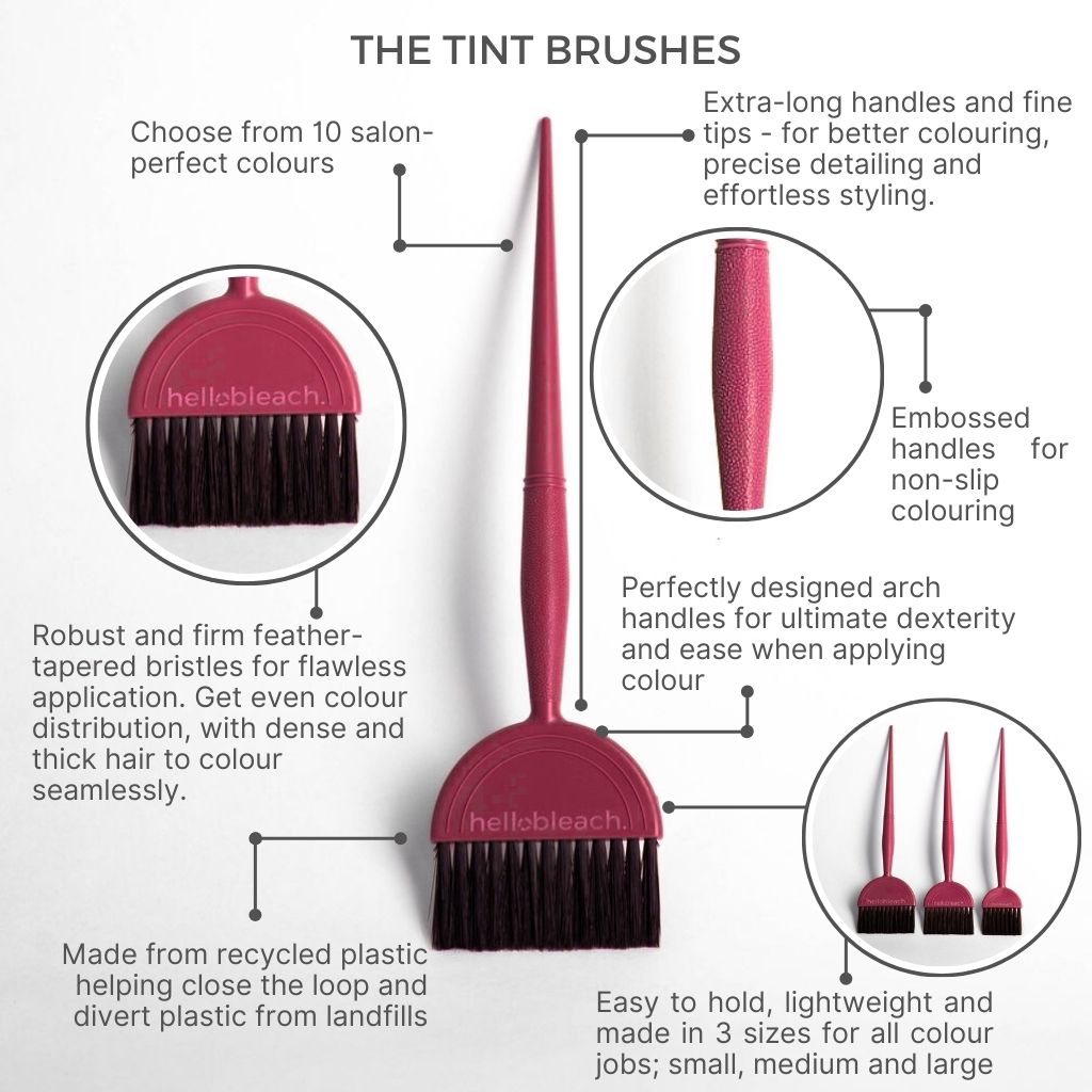 Large Tint Brush - Burgundy