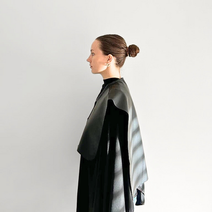 Vegan Leather Cutting Cape - Black